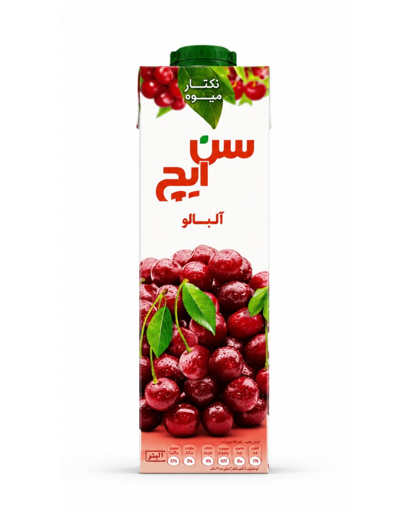 نکتار میوه آلبالو سن‌ایچ